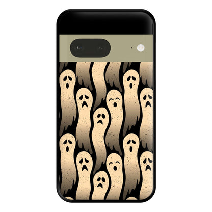 Vintage Wriggly Ghost Pattern Phone Case for Google Pixel 7a