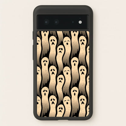 Vintage Wriggly Ghost Pattern Phone Case for Google Pixel 6 - HAL-040-GP6