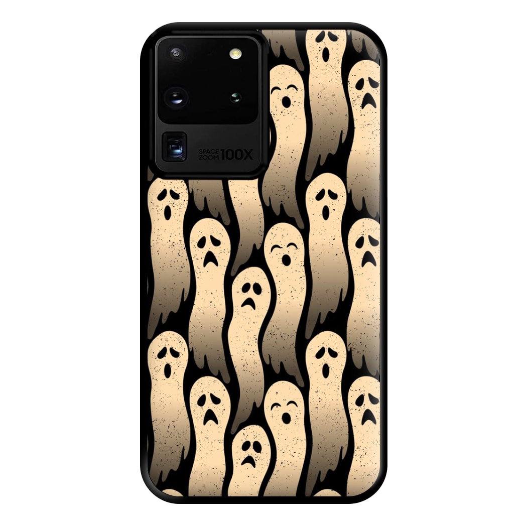 Vintage Wriggly Ghost Pattern Phone Case for Galaxy S20 Ultra