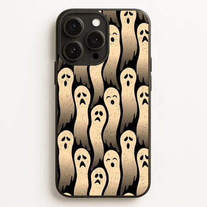 Vintage Wriggly Ghost Pattern Phone Case for iPhone 12 Pro Max - HAL-040-12ProMax