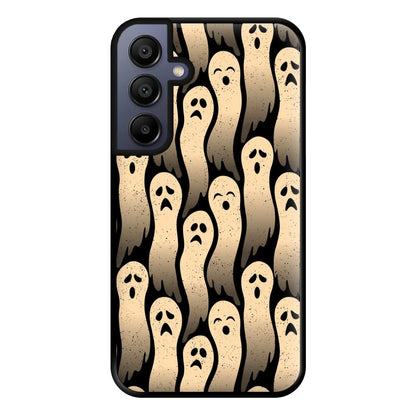 Vintage Wriggly Ghost Pattern Phone Case for Galaxy A15