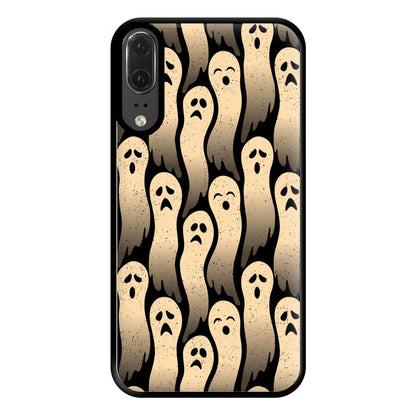 Vintage Wriggly Ghost Pattern Phone Case for Huawei P20