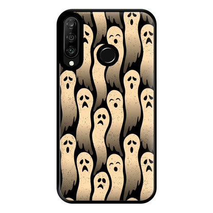 Vintage Wriggly Ghost Pattern Phone Case for Huawei P30 Lite