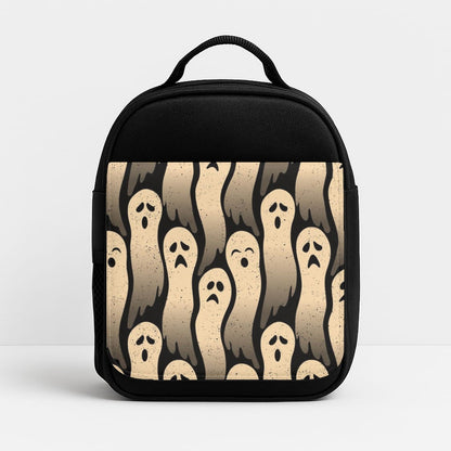Vintage Wriggly Ghost Pattern Insulated Lunchbox
