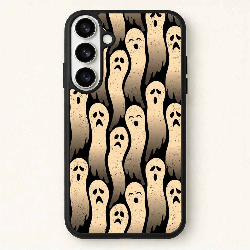 Vintage Wriggly Ghost Pattern Phone Case for Galaxy S26 Plus