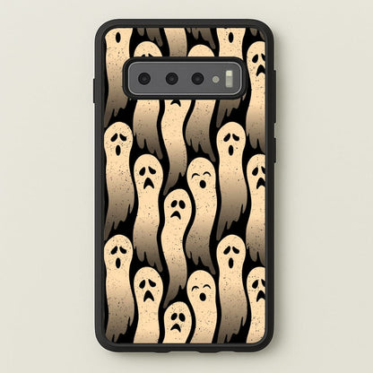 Vintage Wriggly Ghost Pattern Phone Case for Galaxy S10 Plus - HAL-040-S10+