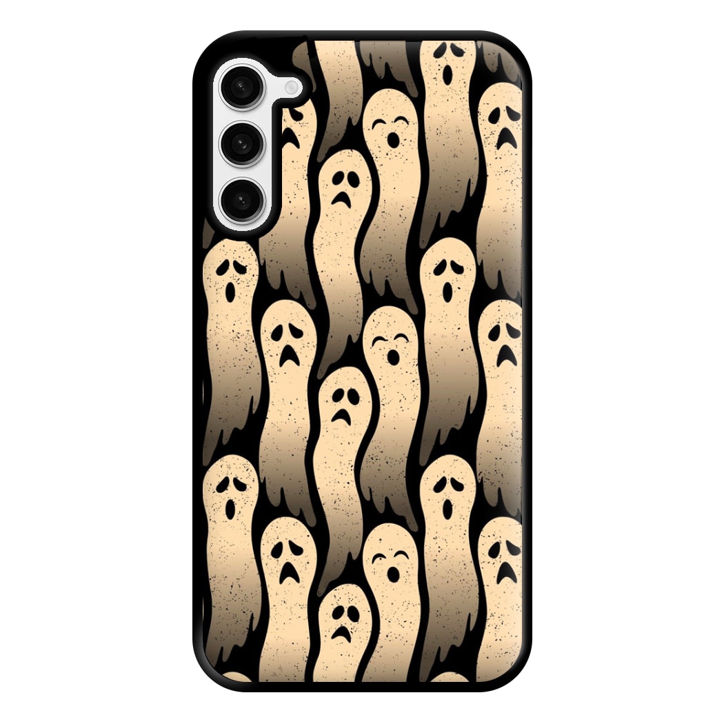 Vintage Wriggly Ghost Pattern Phone Case for Galaxy S23 Plus