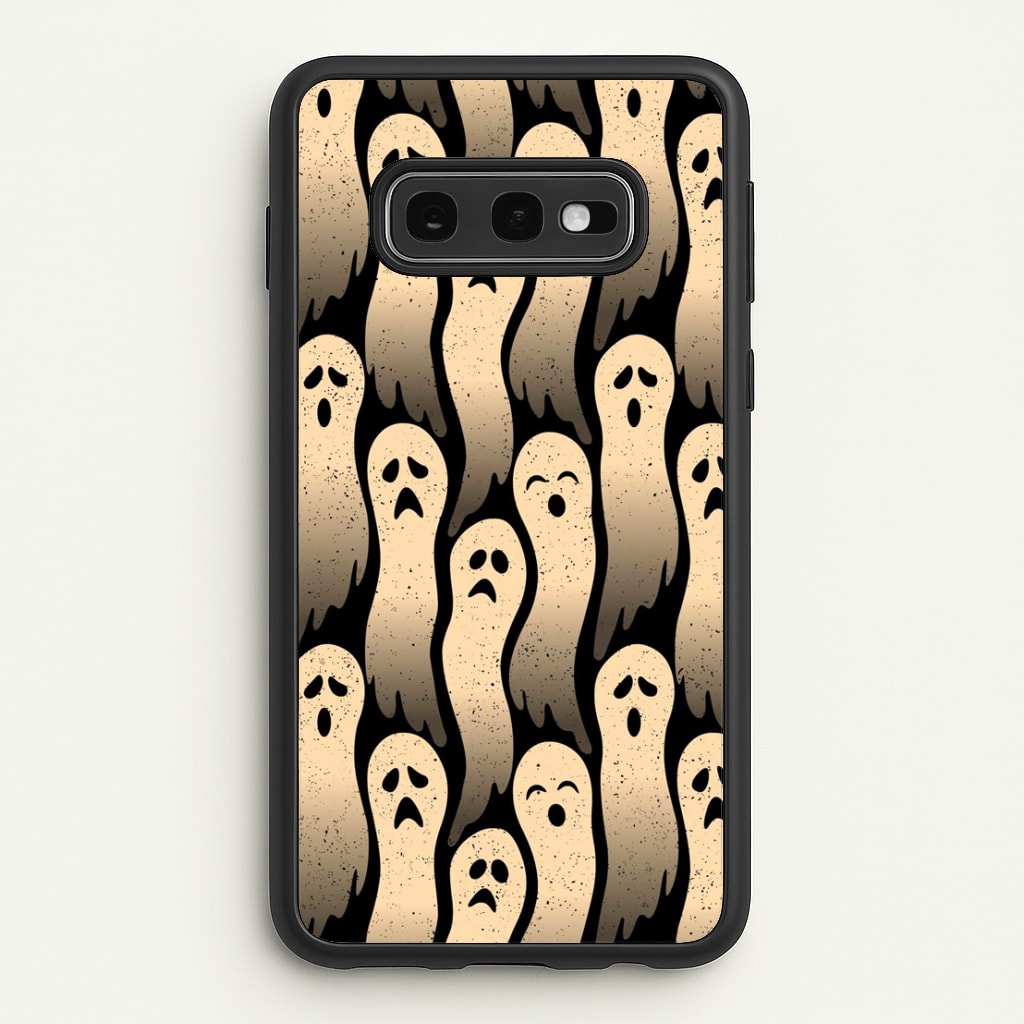 Vintage Wriggly Ghost Pattern Phone Case for Galaxy S10e - HAL-040-S10E