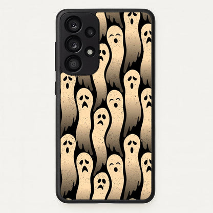 Vintage Wriggly Ghost Pattern Phone Case for Galaxy A33 - HAL-040-A33
