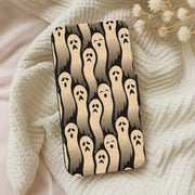 Vintage Wriggly Ghost Pattern Flip Wallet Phone Case 5