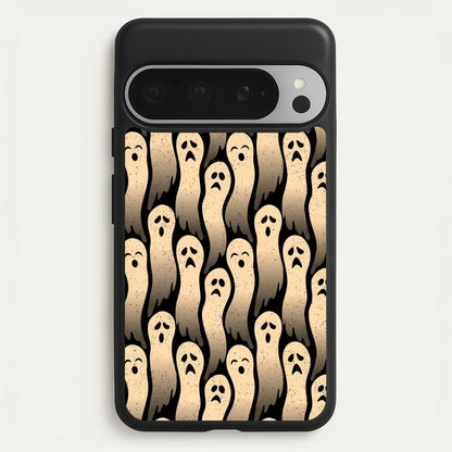 Vintage Wriggly Ghost Pattern Phone Case for Google Pixel 9 Pro XL - HAL-040-GP9ProXL