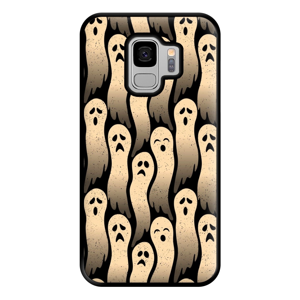 Vintage Wriggly Ghost Pattern Phone Case for Galaxy S9 Plus