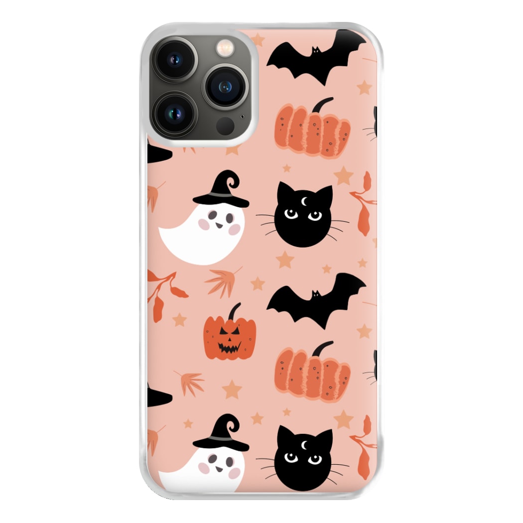 Pretty Pink Halloween Pattern Phone Case for iPhone 11 Pro Max