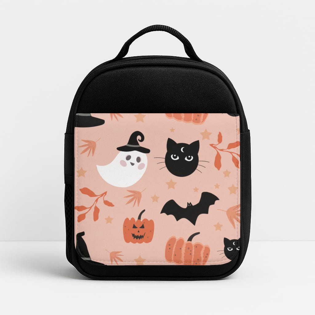 Pretty Pink Halloween Pattern Insulated Lunchbox