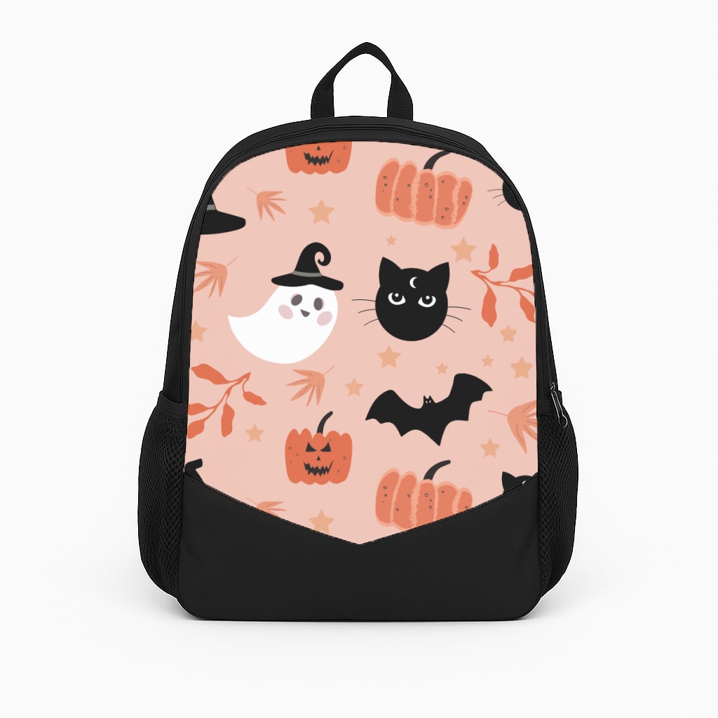 Pretty Pink Halloween Pattern Backpack
