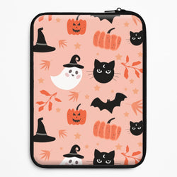 Pretty Pink Halloween Pattern Universal Laptop Sleeve