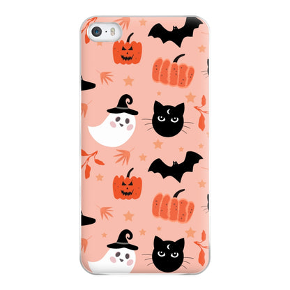 Pretty Pink Halloween Pattern Phone Case for iPhone 5 / 5s / SE 2016