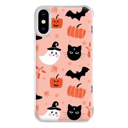 Pretty Pink Halloween Pattern Phone Case for iPhone XS Max