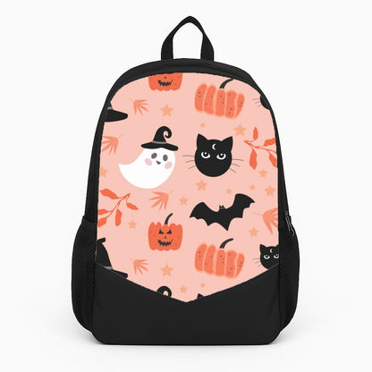 Pretty Pink Halloween Pattern Large Backpack