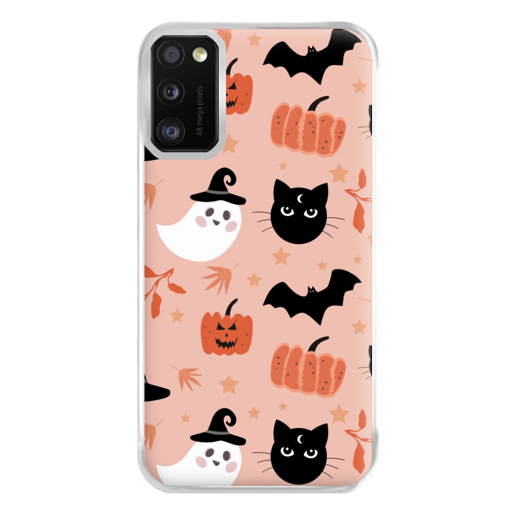 Pretty Pink Halloween Pattern Phone Case for Galaxy A41