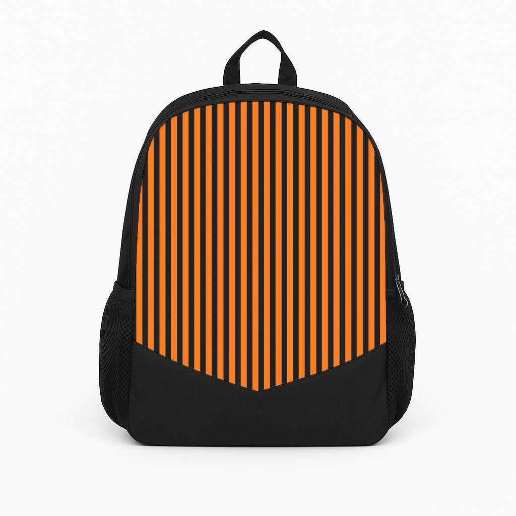 Orange & Black Stripe Backpack