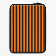 Orange & Black Stripe Laptop Sleeve 1