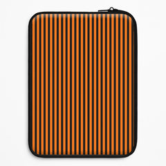 Orange & Black Stripe Laptop Sleeve