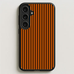 Orange & Black Stripe Phone Case for Galaxy S25FE