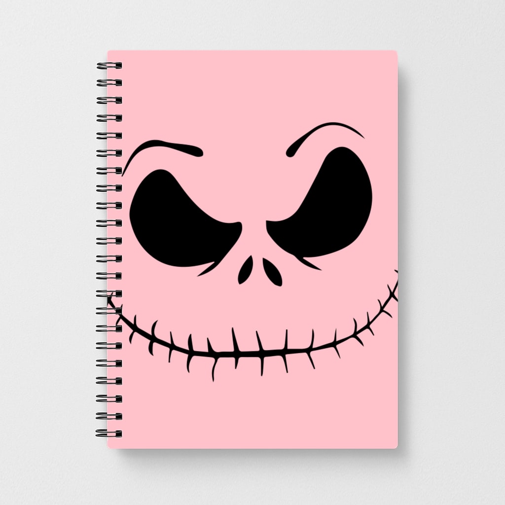 Pink Jack Skeleton Notebook