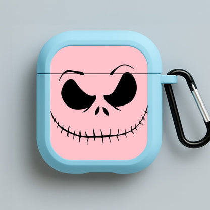 Pink Jack Skeleton Blue AirPods Case