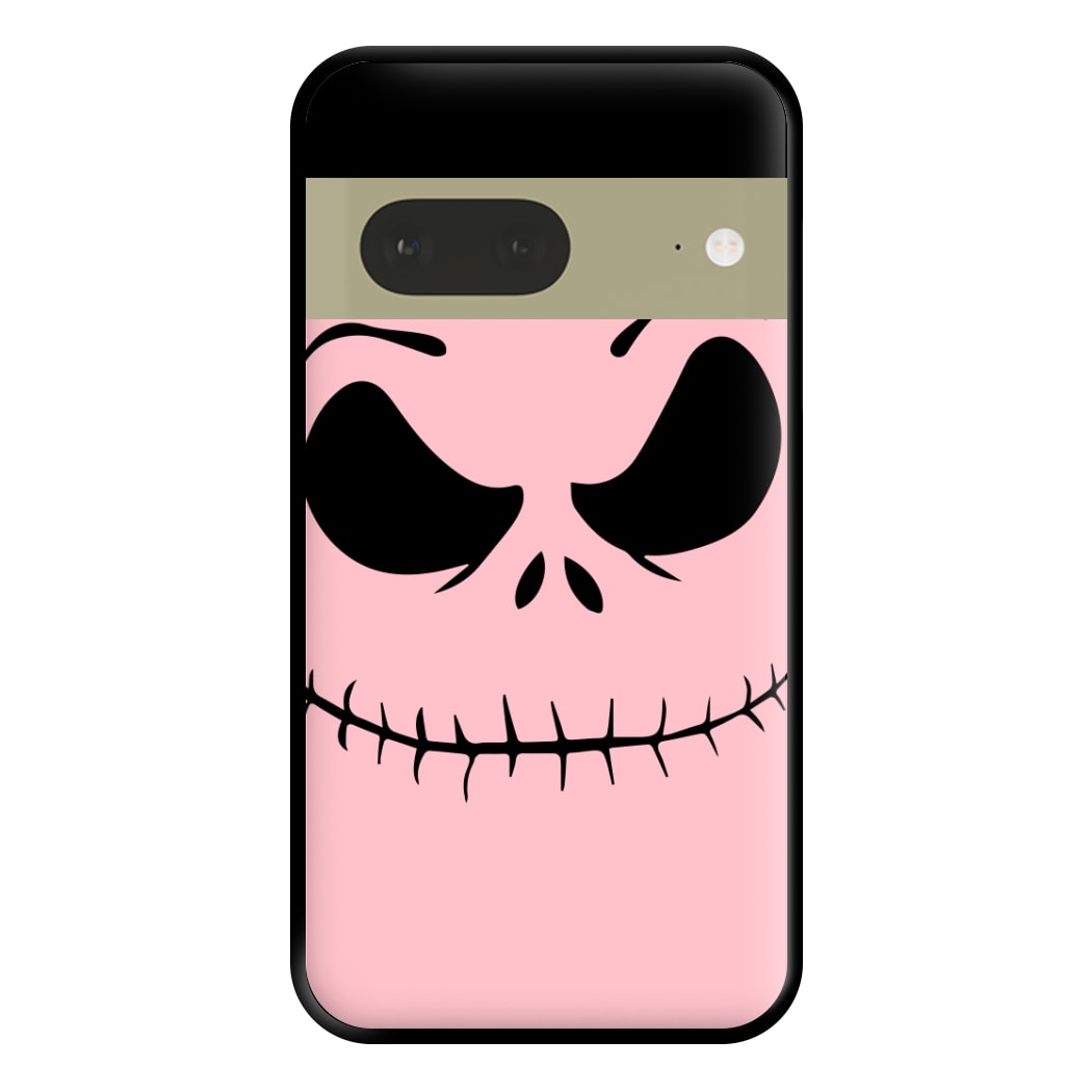 Pink Jack Skeleton Phone Case for Google Pixel 7a