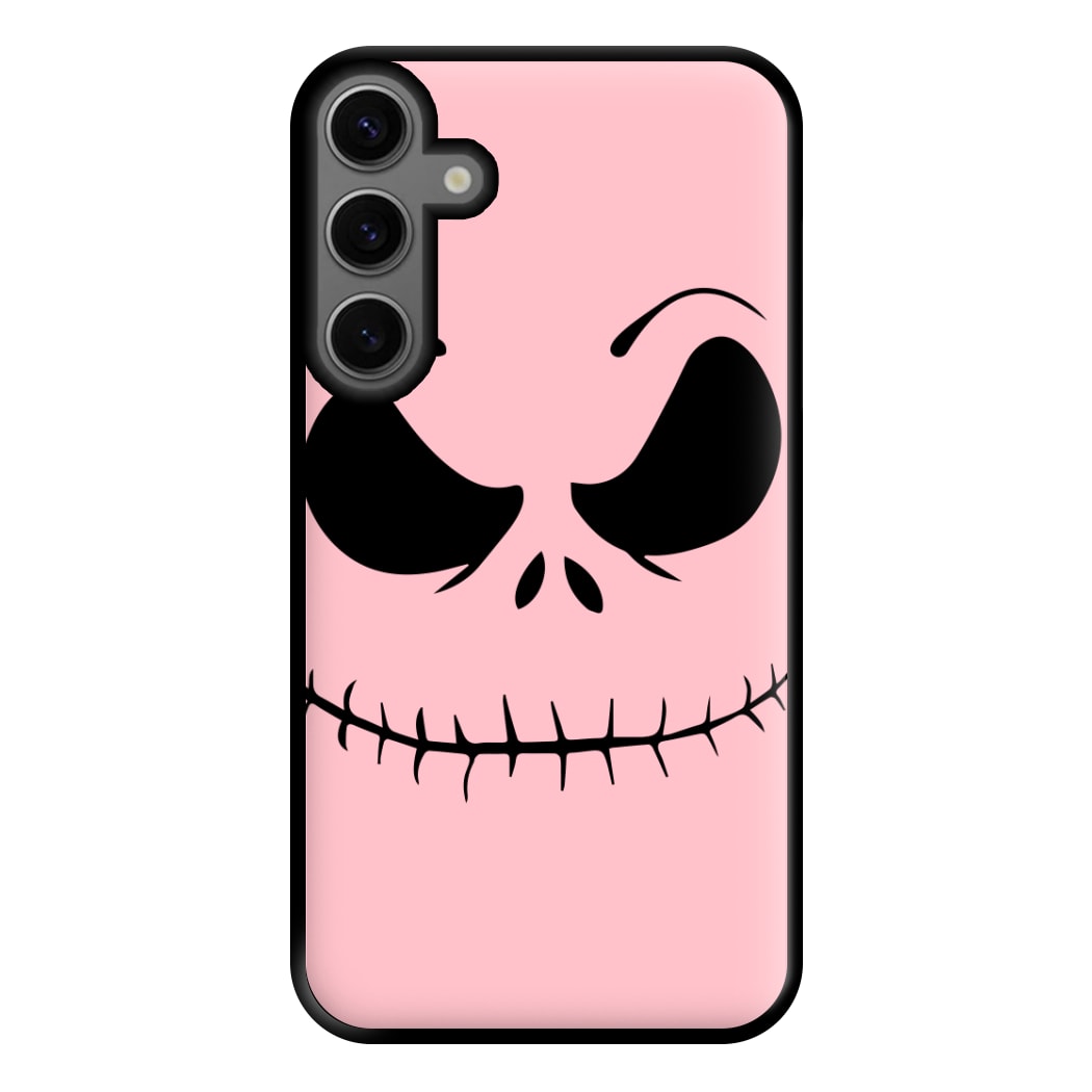 Pink Jack Skeleton Phone Case for Galaxy S23FE