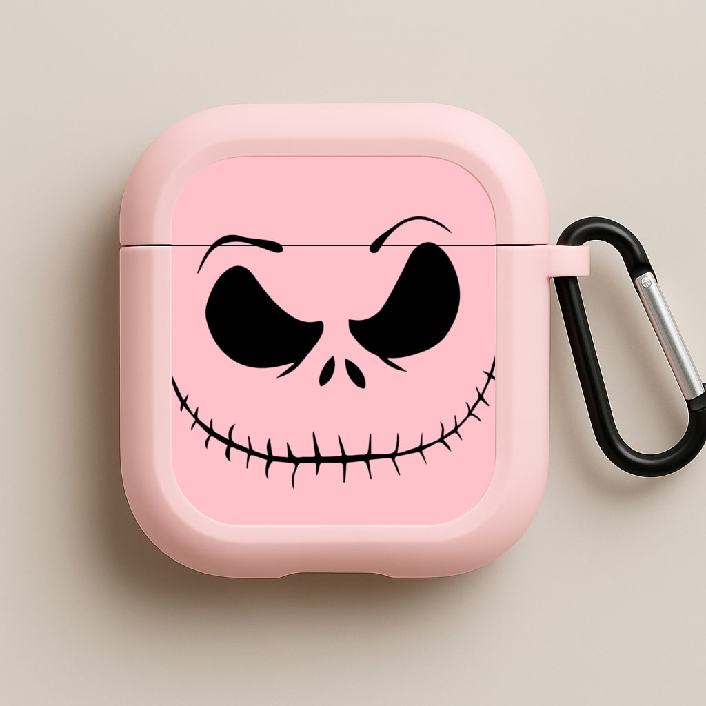 Pink Jack Skeleton Pink AirPods Case