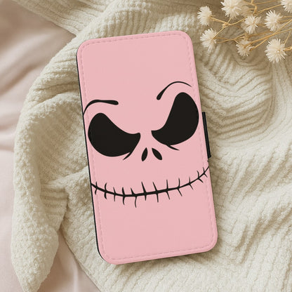 Pink Jack Skeleton Wallet Phone Case