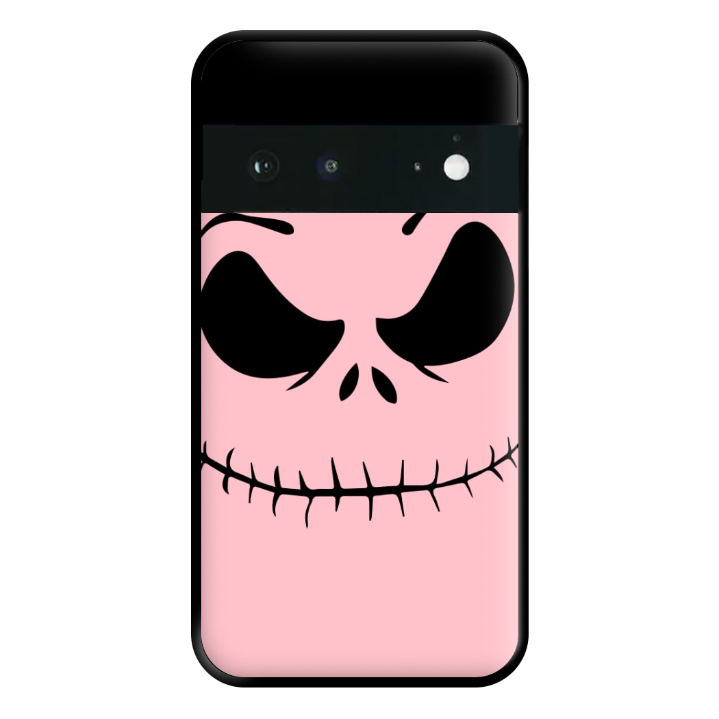 Pink Jack Skeleton Phone Case for Google Pixel 6a