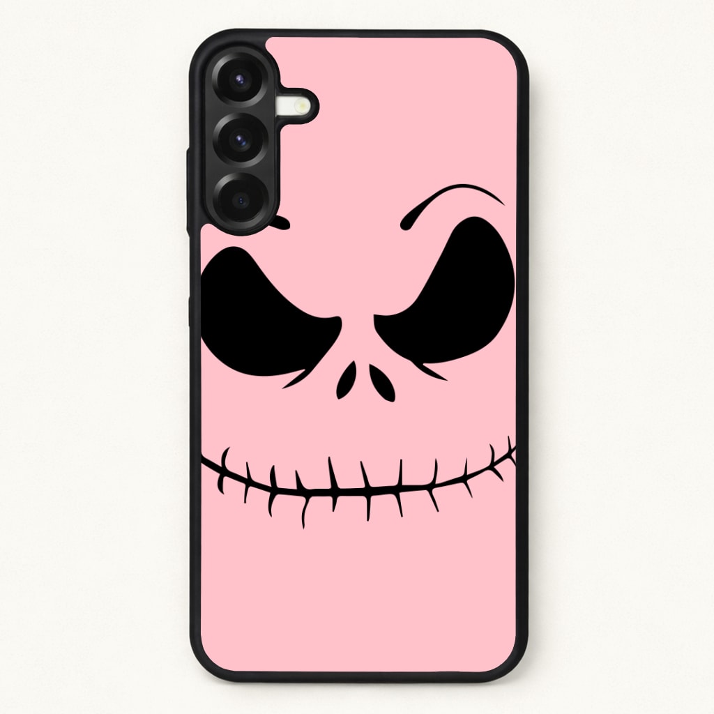 Pink Jack Skeleton Phone Case for Galaxy A57