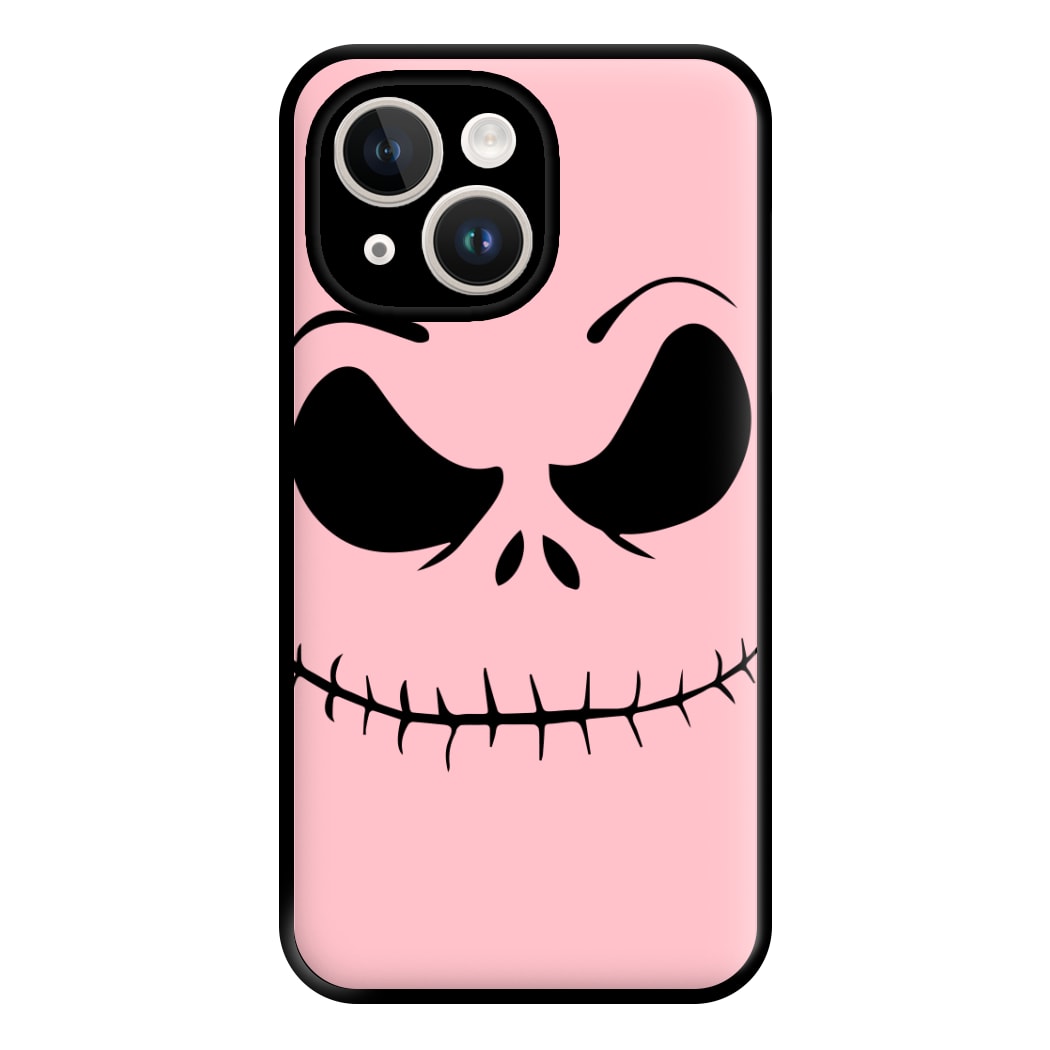 Pink Jack Skeleton Phone Case for iPhone 14 Plus