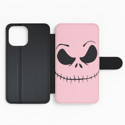 Pink Jack Skeleton Flip Phone Case