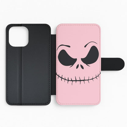 Pink Jack Skeleton Flip Phone Case