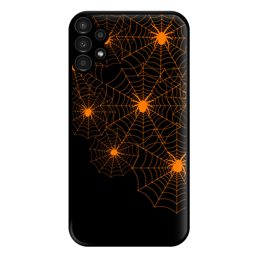 Orange Spider Web  Phone Case for Galaxy A13