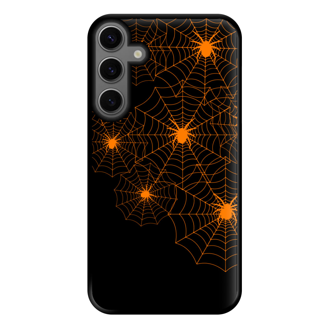 Orange Spider Web  Phone Case for Galaxy S23FE