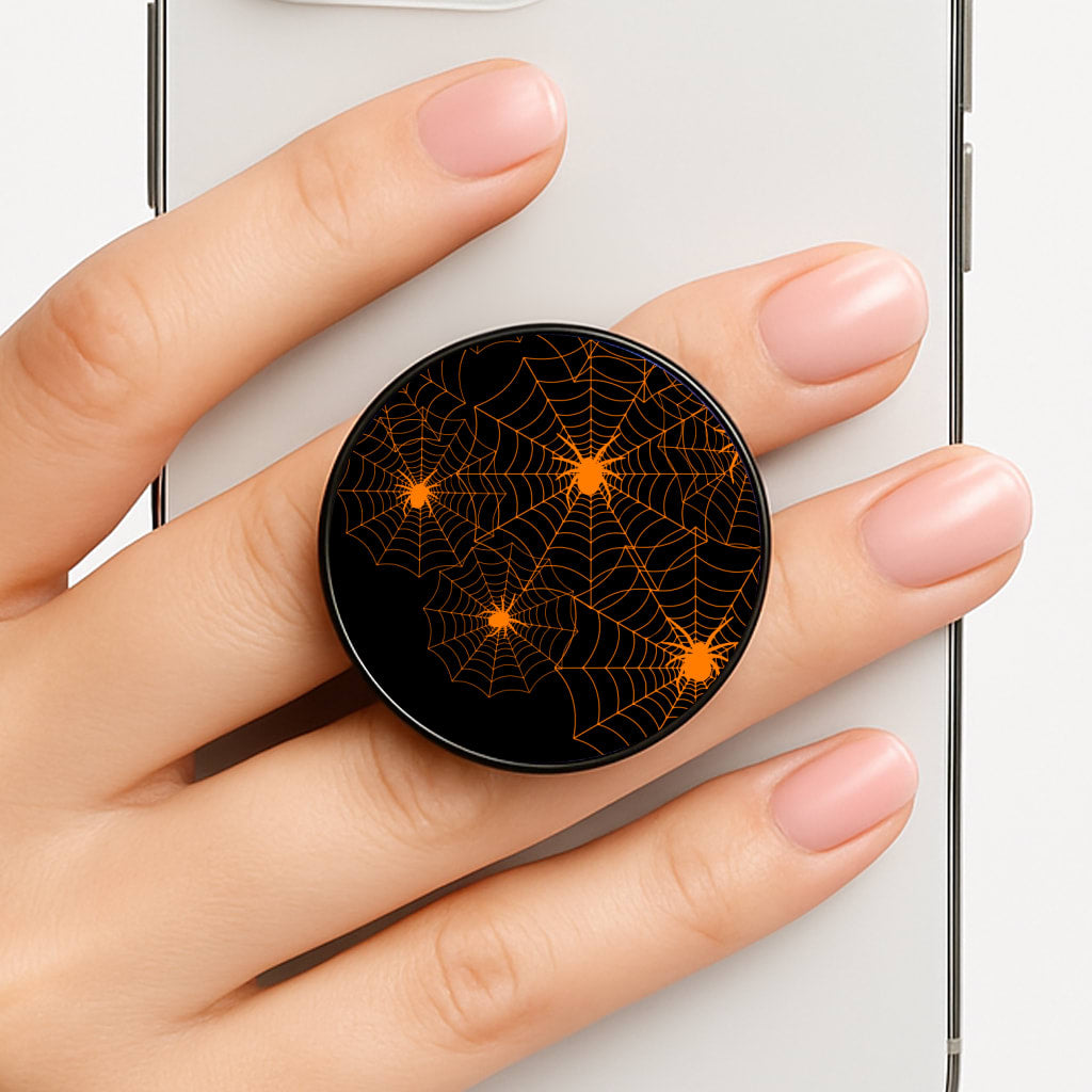 Orange Spider Web  FunGrip