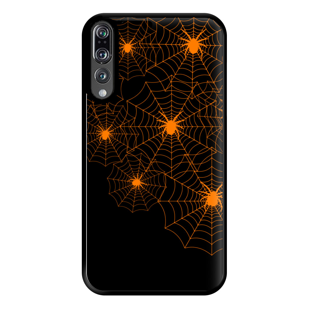 Orange Spider Web  Phone Case for Huawei P20 Pro