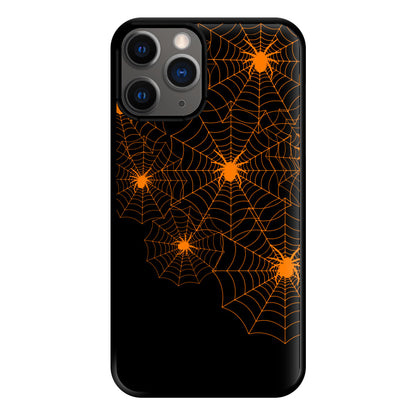 Orange Spider Web  Phone Case for iPhone 12 Pro Max