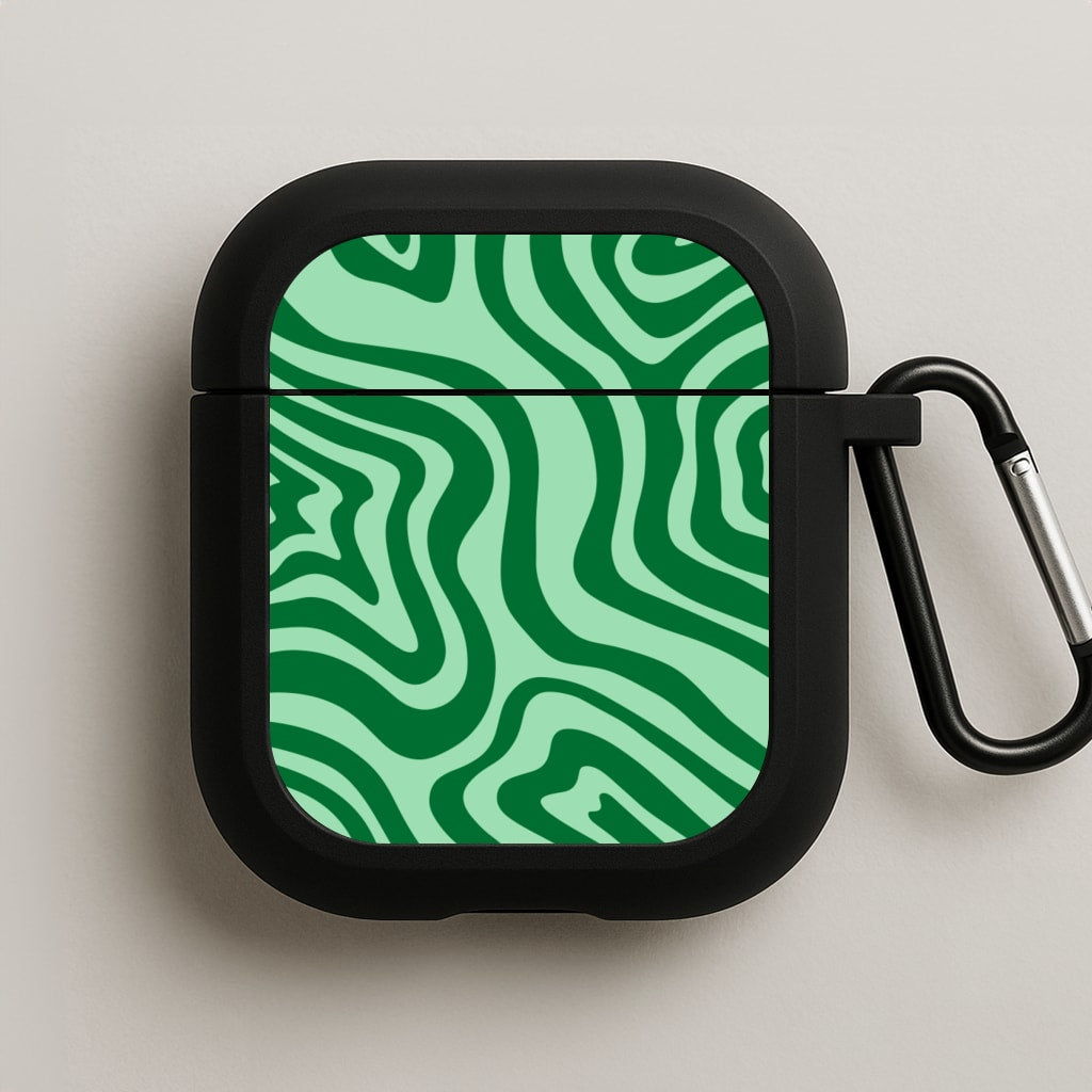 Green Abstract Halloween  AirPods Case