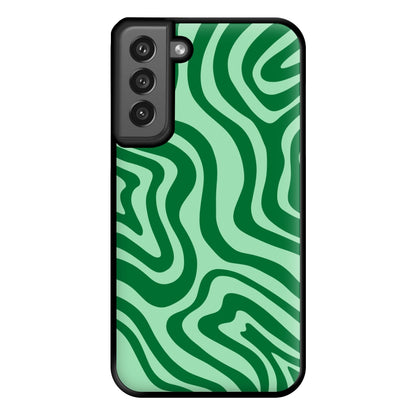 Green Abstract Halloween  Phone Case for Galaxy S21FE