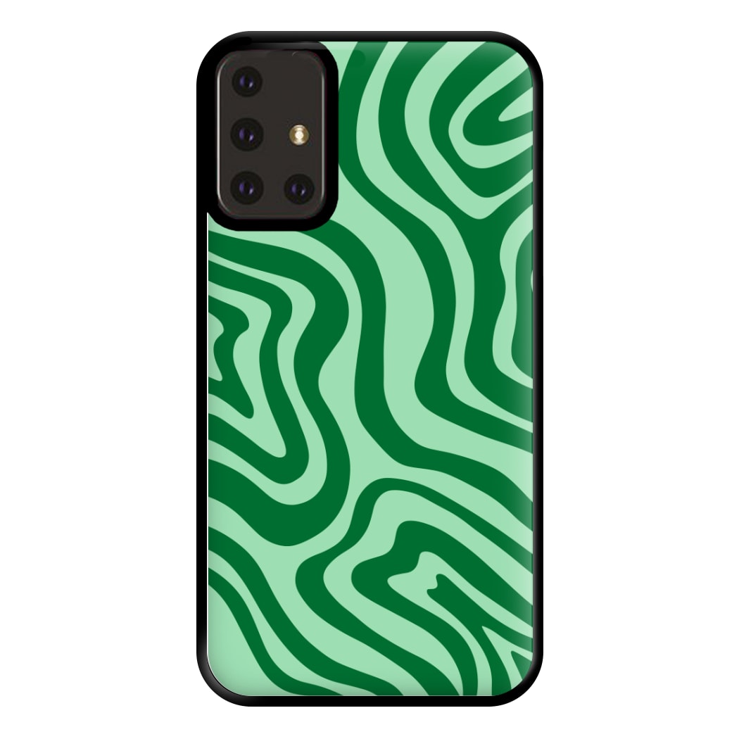 Green Abstract Halloween  Phone Case for Galaxy A71