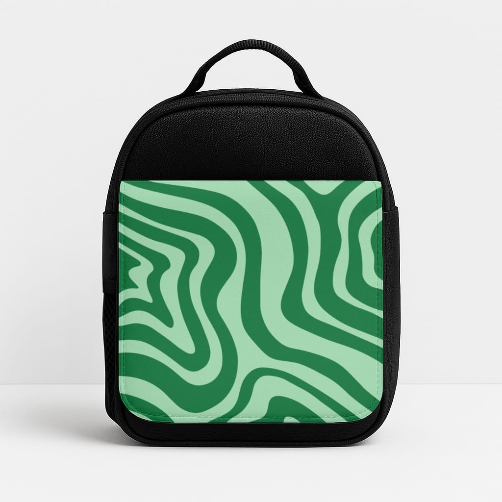 Green Abstract Halloween  Insulated Lunchbox