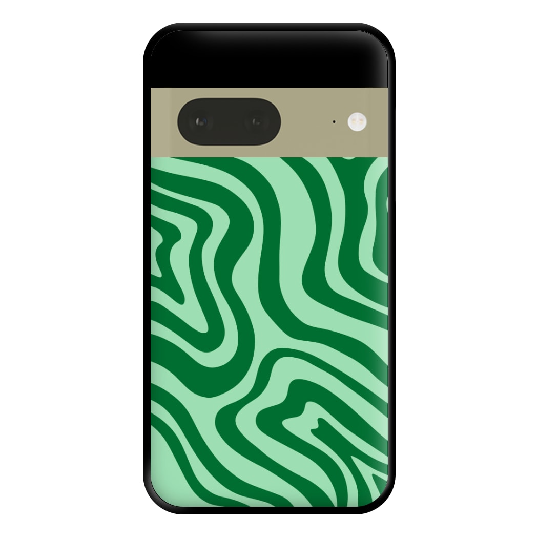 Green Abstract Halloween  Phone Case for Google Pixel 7a