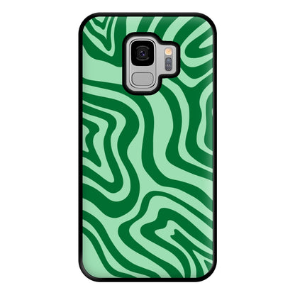 Green Abstract Halloween  Phone Case for Galaxy S9 Plus